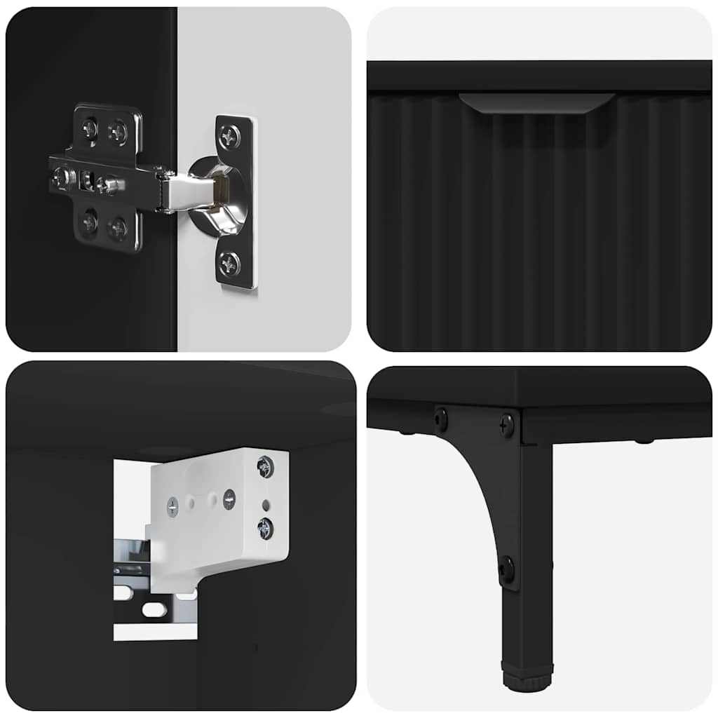 Ensemble de mobilier de salle de bain avec tiroir Noir - XIOS