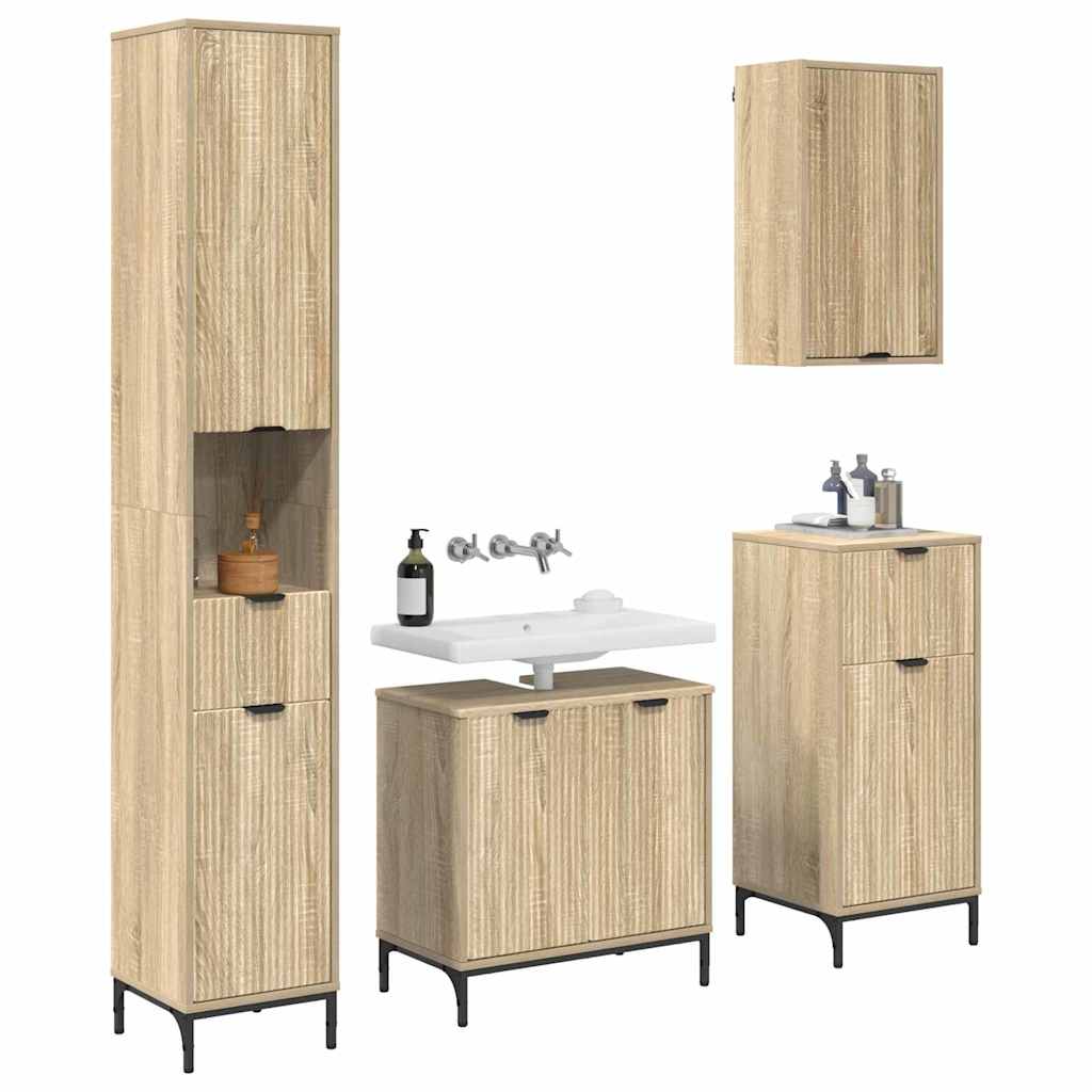 Ensemble de mobilier de salle de bain avec tiroir Chêne Sonoma - XIOS