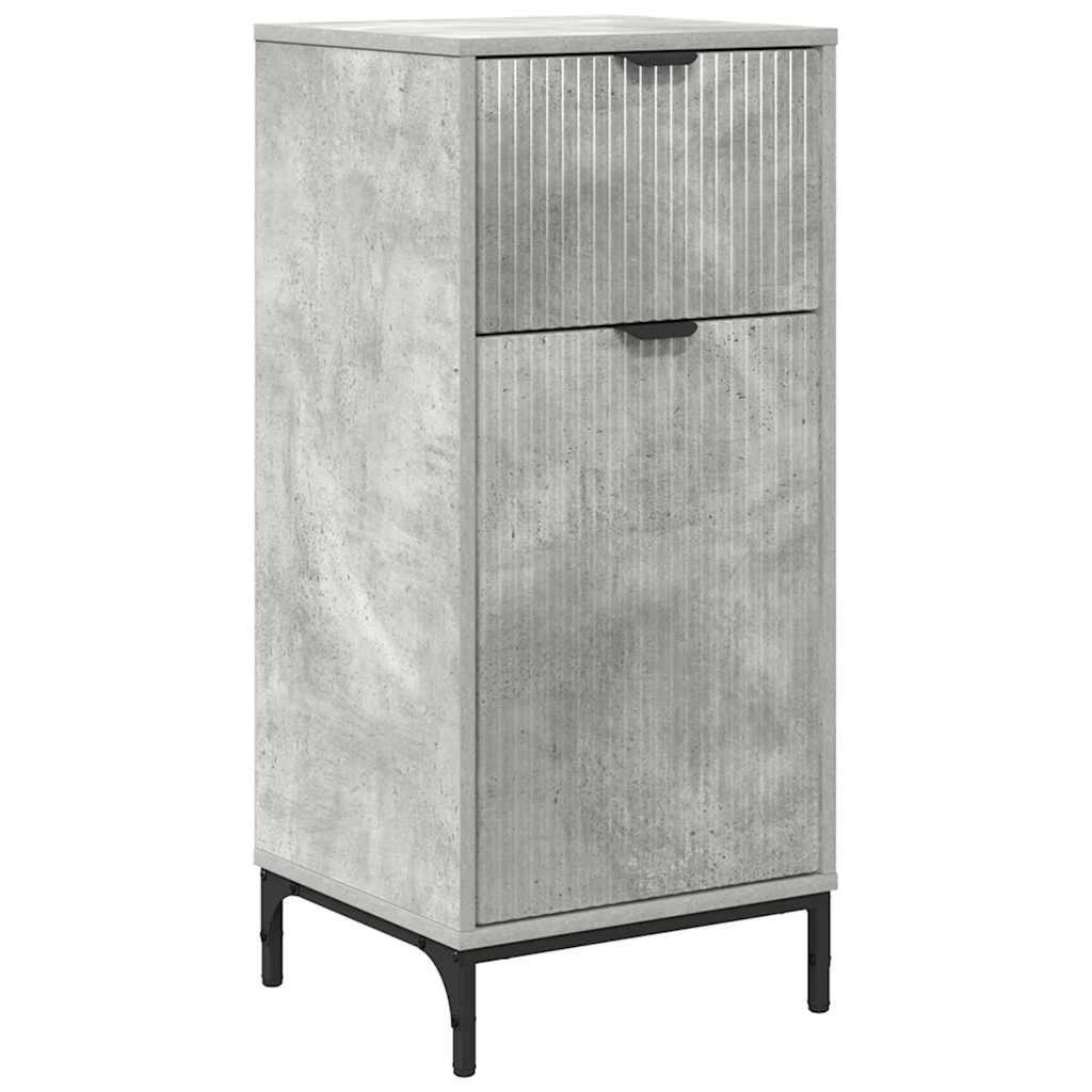 Ensemble de mobilier de salle de bain avec tiroir Gris béton - XIOS