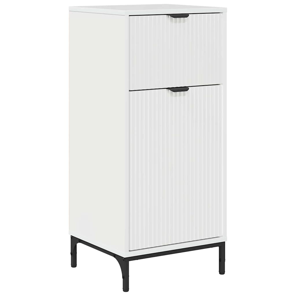 Ensemble de mobilier de salle de bain avec porte Blanc brillant - XIOS