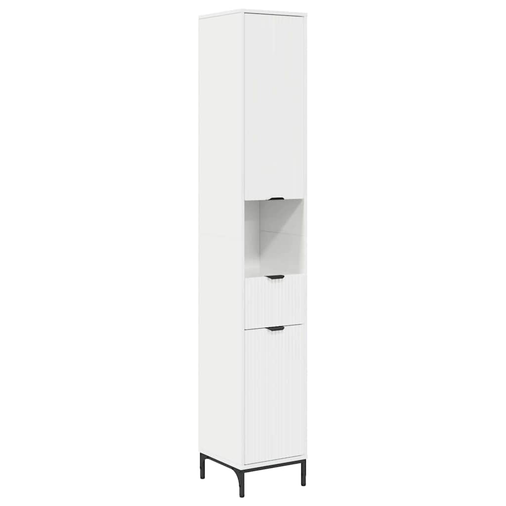 Ensemble de mobilier de salle de bain avec porte Blanc brillant - XIOS