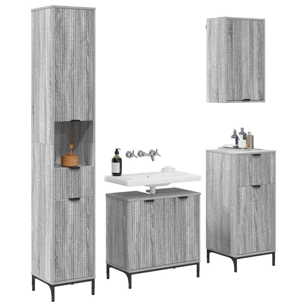 Ensemble de mobilier de salle de bain avec tiroir Gris Sonoma - XIOS