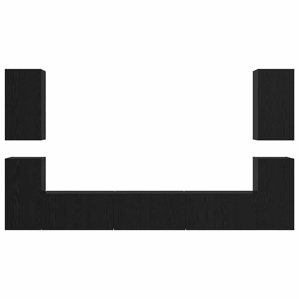 Ensemble meuble TV 7 pcs Chêne noir 60 x 30 x 30 cm - XIOS