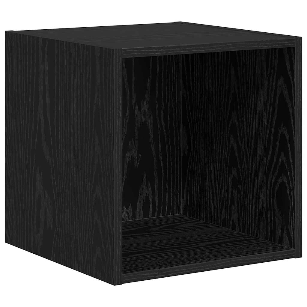 Ensemble meuble TV 4 pc Chêne noir Bois d'ingénierie