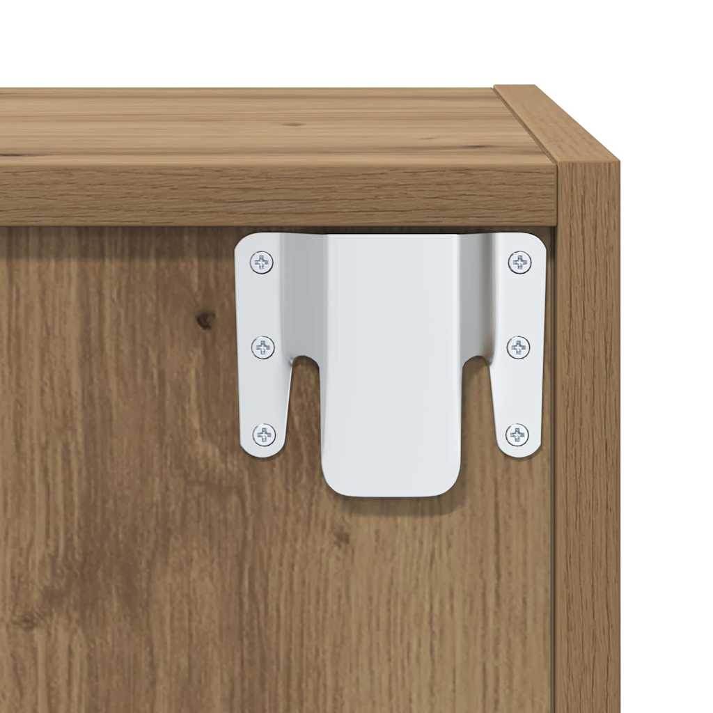 Ensemble meuble TV 4 pc Chêne artisanal Bois d'ingénierie