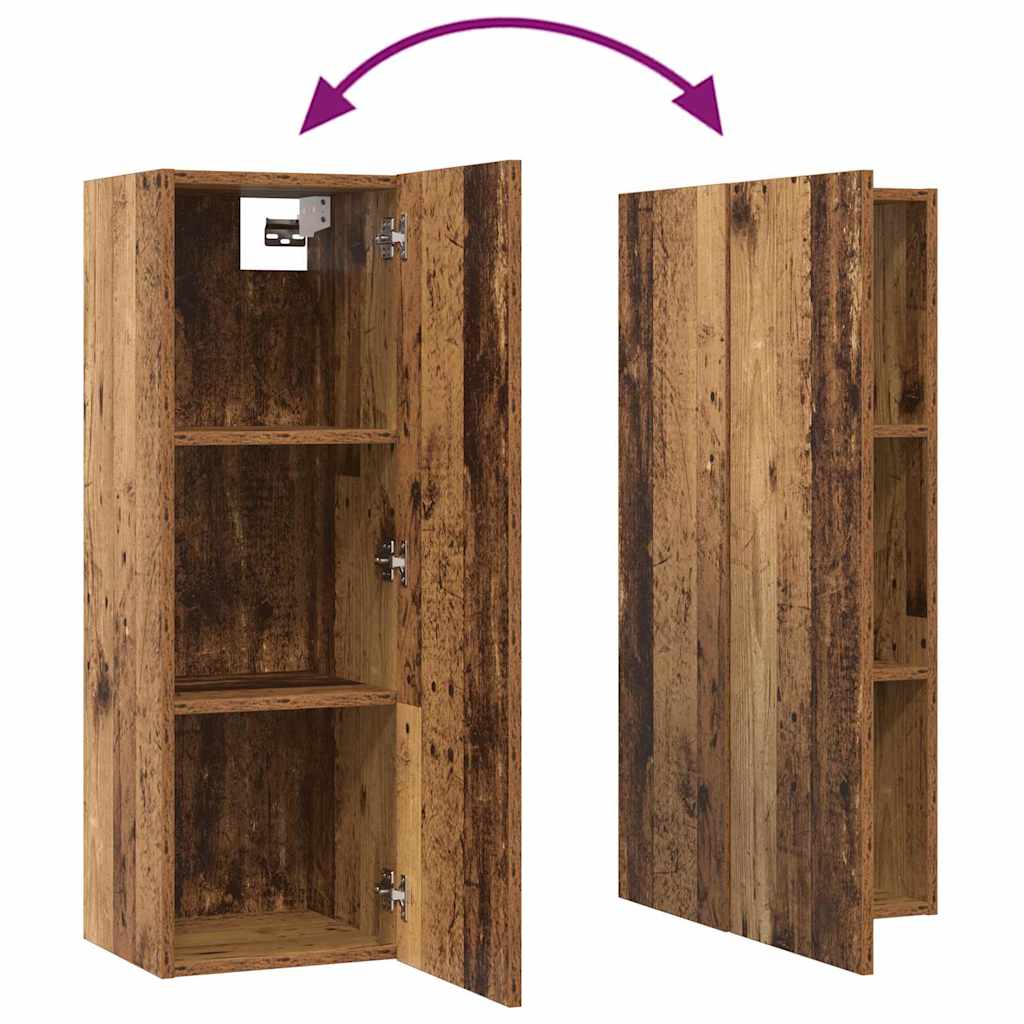 Ensemble meuble TV 10 pc Bois Ancien Bois d'ingénierie
