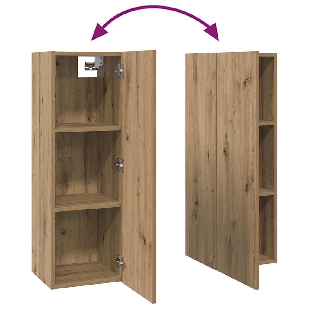 Ensemble meuble TV 10 pc Chêne artisanal Bois d'ingénierie