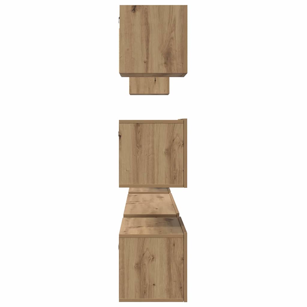 Ensemble meuble TV 8 pc Chêne artisanal Bois d'ingénierie