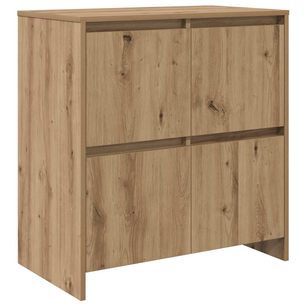 Buffets 3 pcs chêne artisanal 70 x 41 x 75 cm Bois d'ingénierie - XIOS
