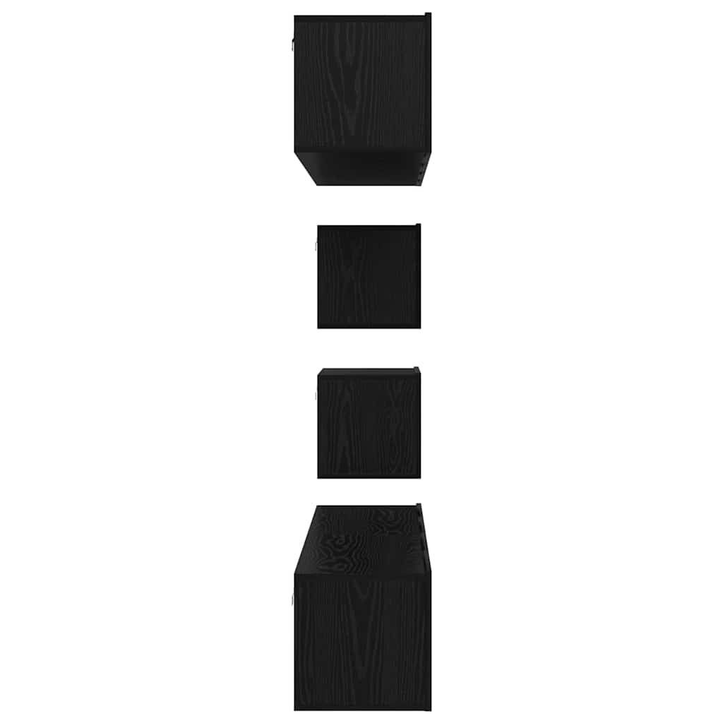 Ensemble meuble TV 6 pcs Chêne noir Bois d'ingénierie - XIOS