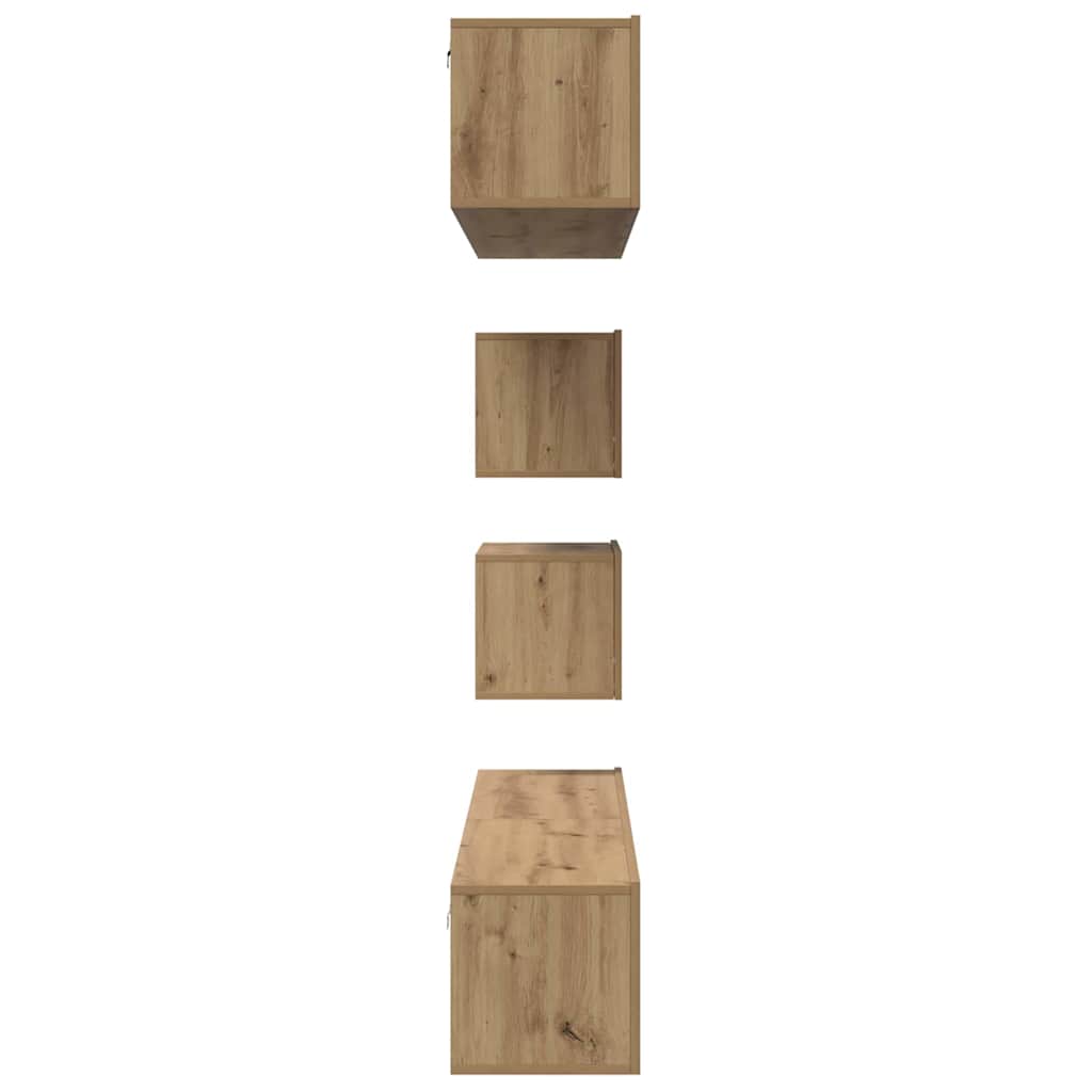 Ensemble meuble TV 6 pcs Chêne artisanal Bois d'ingénierie - XIOS