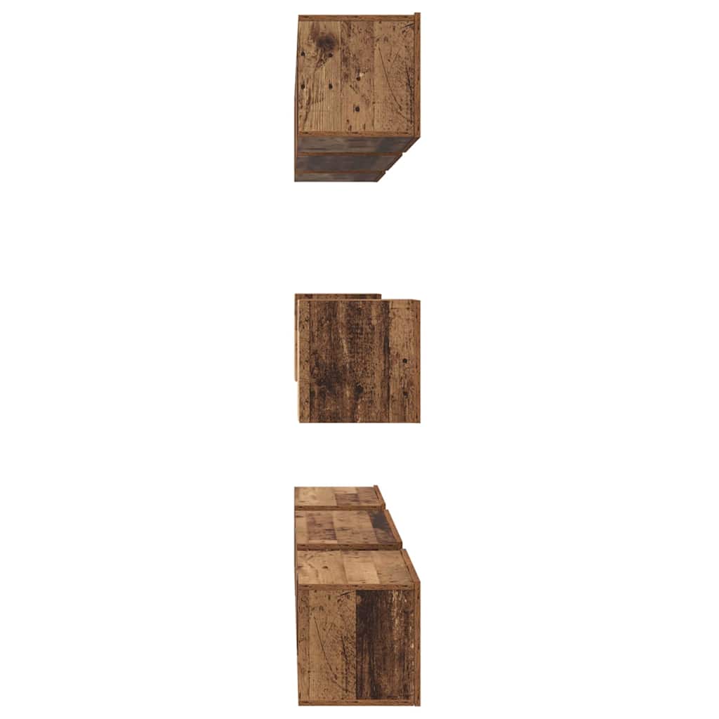 Ensemble meuble TV 8 pcs Bois Ancien Bois d'ingénierie - XIOS