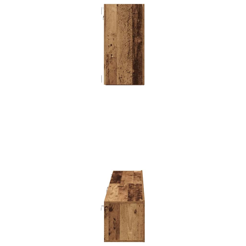 Ensemble meuble TV 5 pcs Bois Ancien Bois d'ingénierie - XIOS
