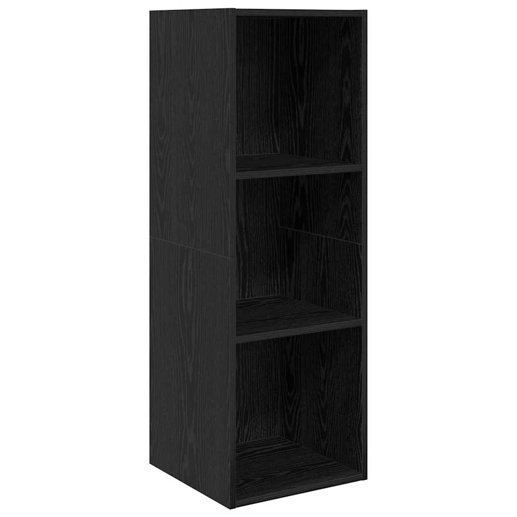 Ensemble meuble TV 4 pc Chêne noir Bois d'ingénierie