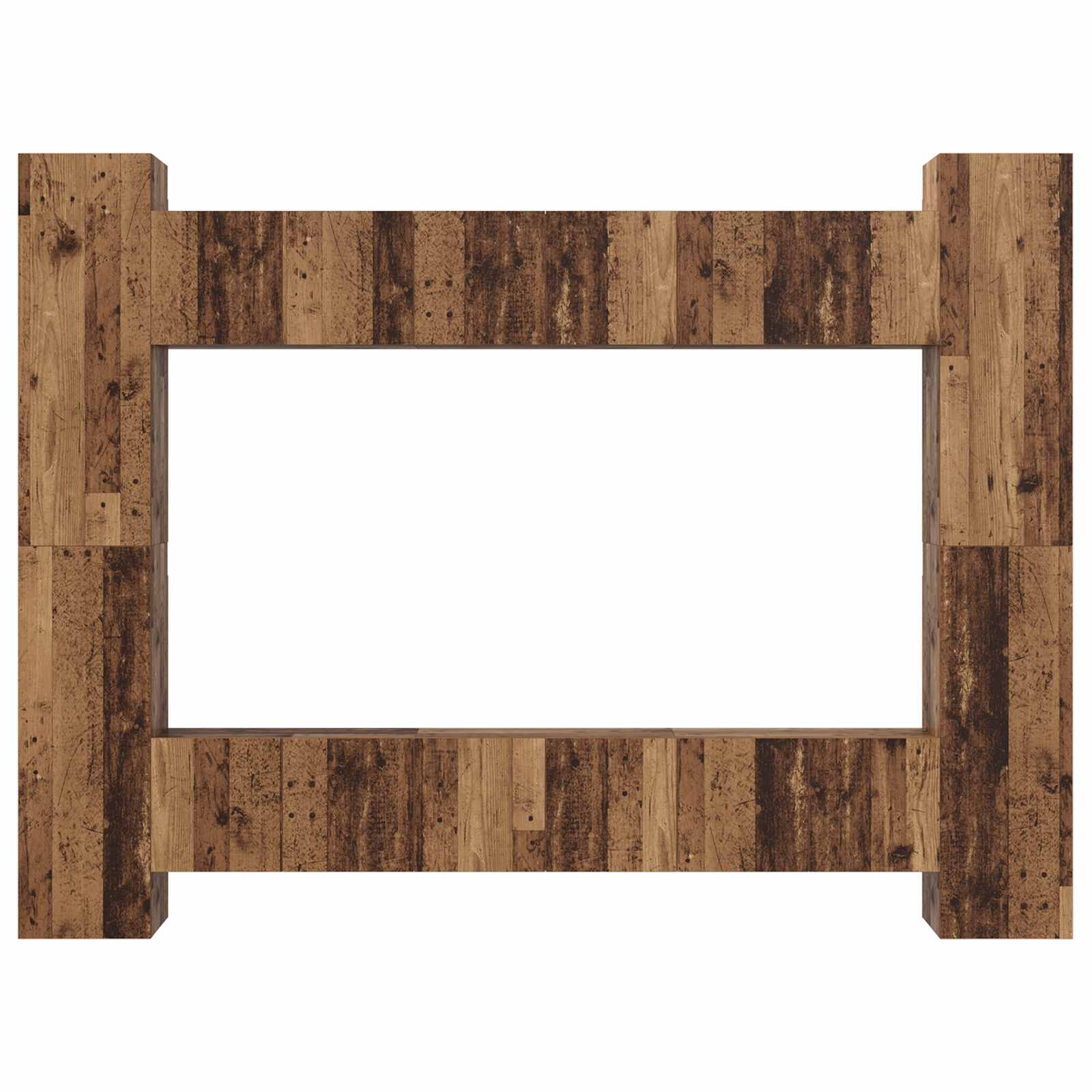 Ensemble meuble TV 10 pc Bois Ancien Bois d'ingénierie