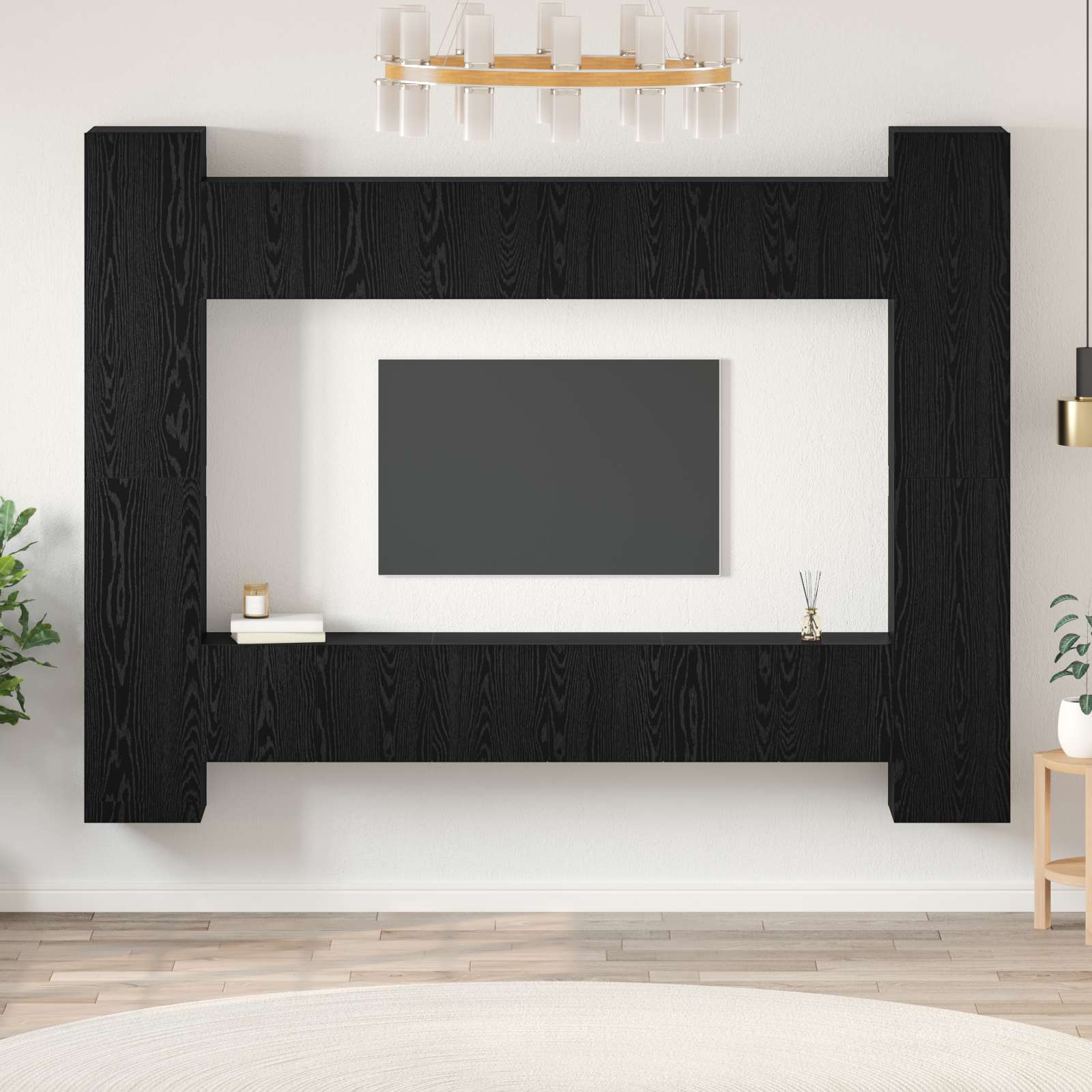 Ensemble meuble TV 10 pcs Chêne noir 30,5 x 30 x 90 cm - XIOS