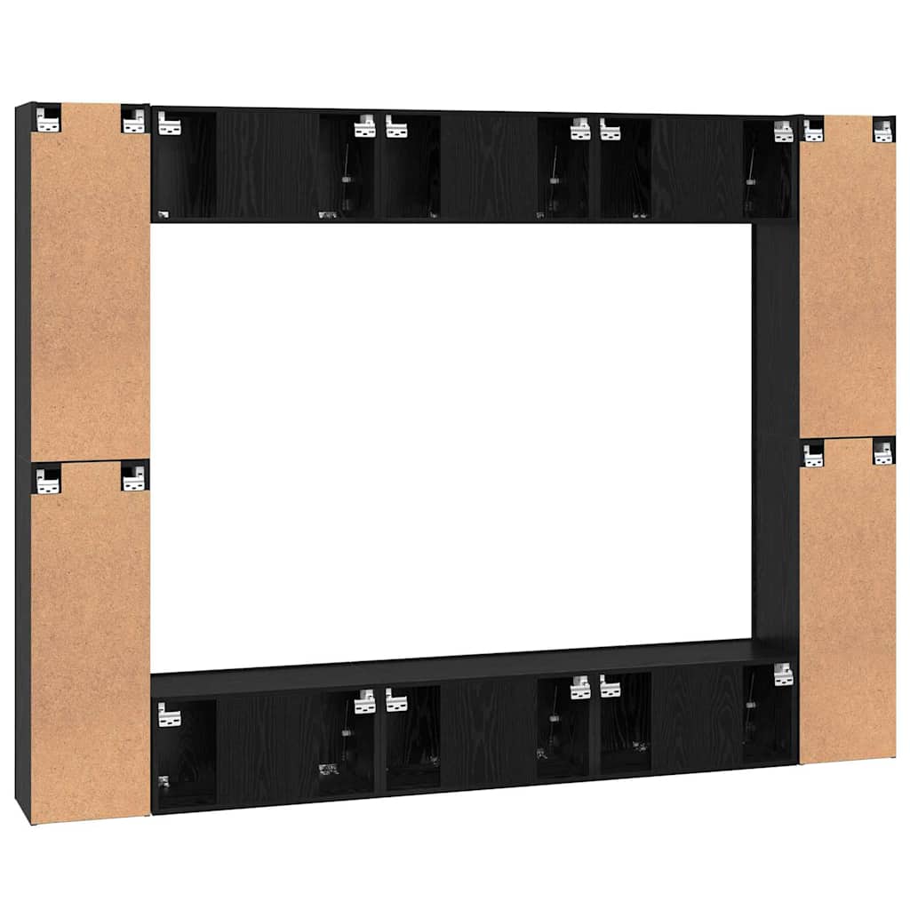 Ensemble meuble TV 10 pcs Chêne noir Moyen 30,5 x 30 x 90 cm - XIOS