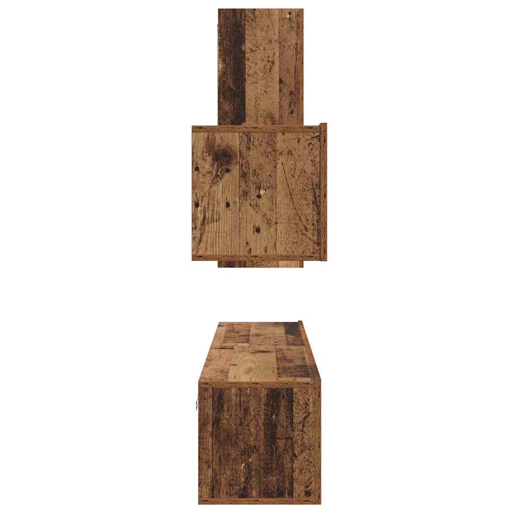Ensemble meuble TV 4 pcs Bois Ancien Bois d'ingénierie - XIOS