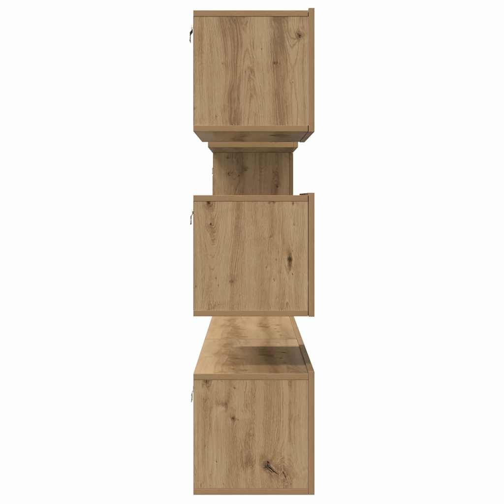 Ensemble meuble TV 6 pcs Chêne artisanal Bois d'ingénierie - XIOS
