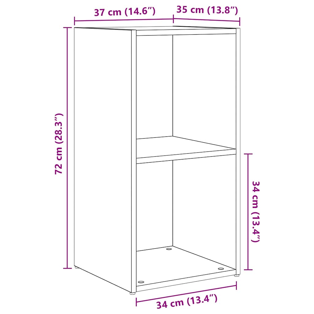Ensemble de meubles TV 8 pcs Chêne noir 37 x 35 x 72 cm - XIOS