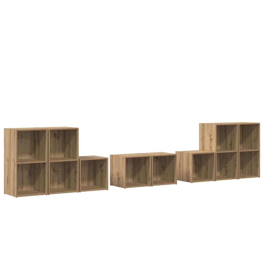 Ensemble de meubles TV 8 pcs Chêne artisanal Bois d'ingénierie - XIOS