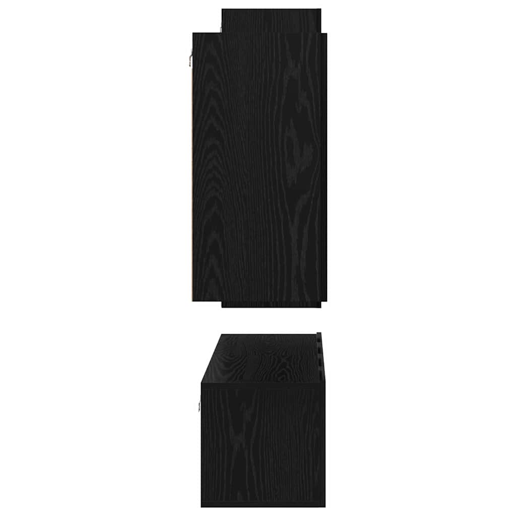 Ensemble meuble TV 4 pcs Chêne noir Bois d'ingénierie - XIOS