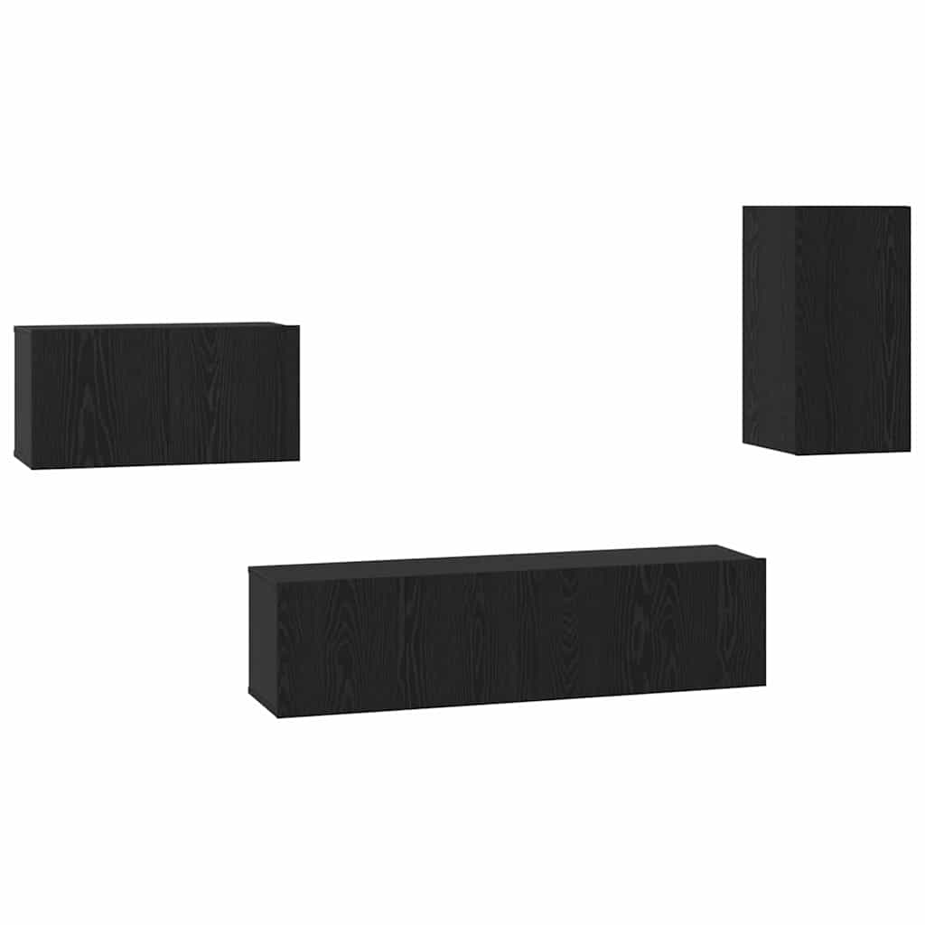 Ensemble meuble TV 4 pcs Chêne noir 30.5 x 30 x 60 cm - XIOS
