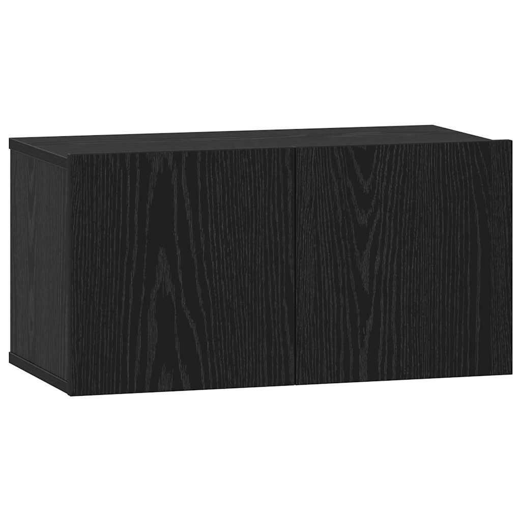 Ensemble meuble TV avec tiroir Chêne noir Bois d'ingénierie - XIOS