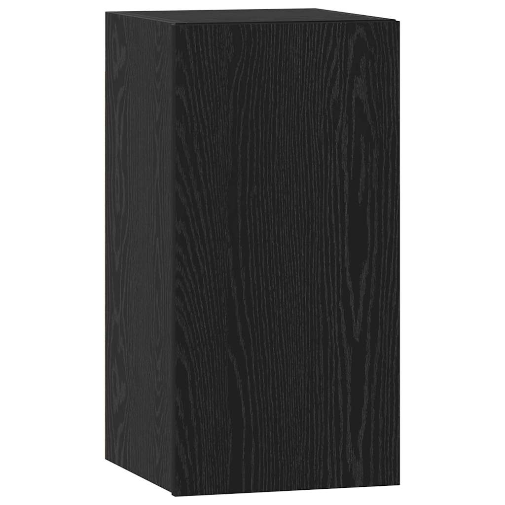 Ensemble meuble TV avec tiroir Chêne noir Bois d'ingénierie - XIOS