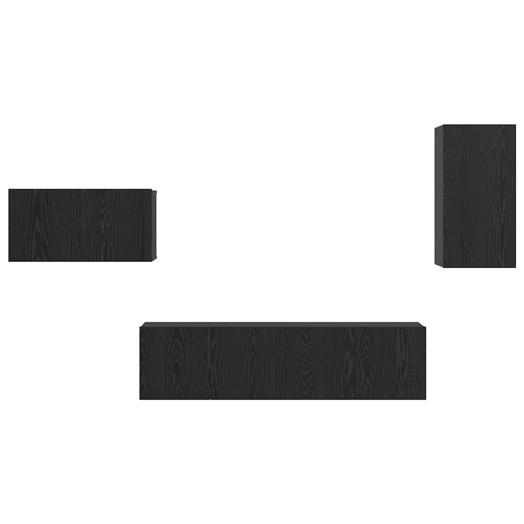Ensemble meuble TV 4 pcs Chêne noir 30.5 x 30 x 60 cm - XIOS