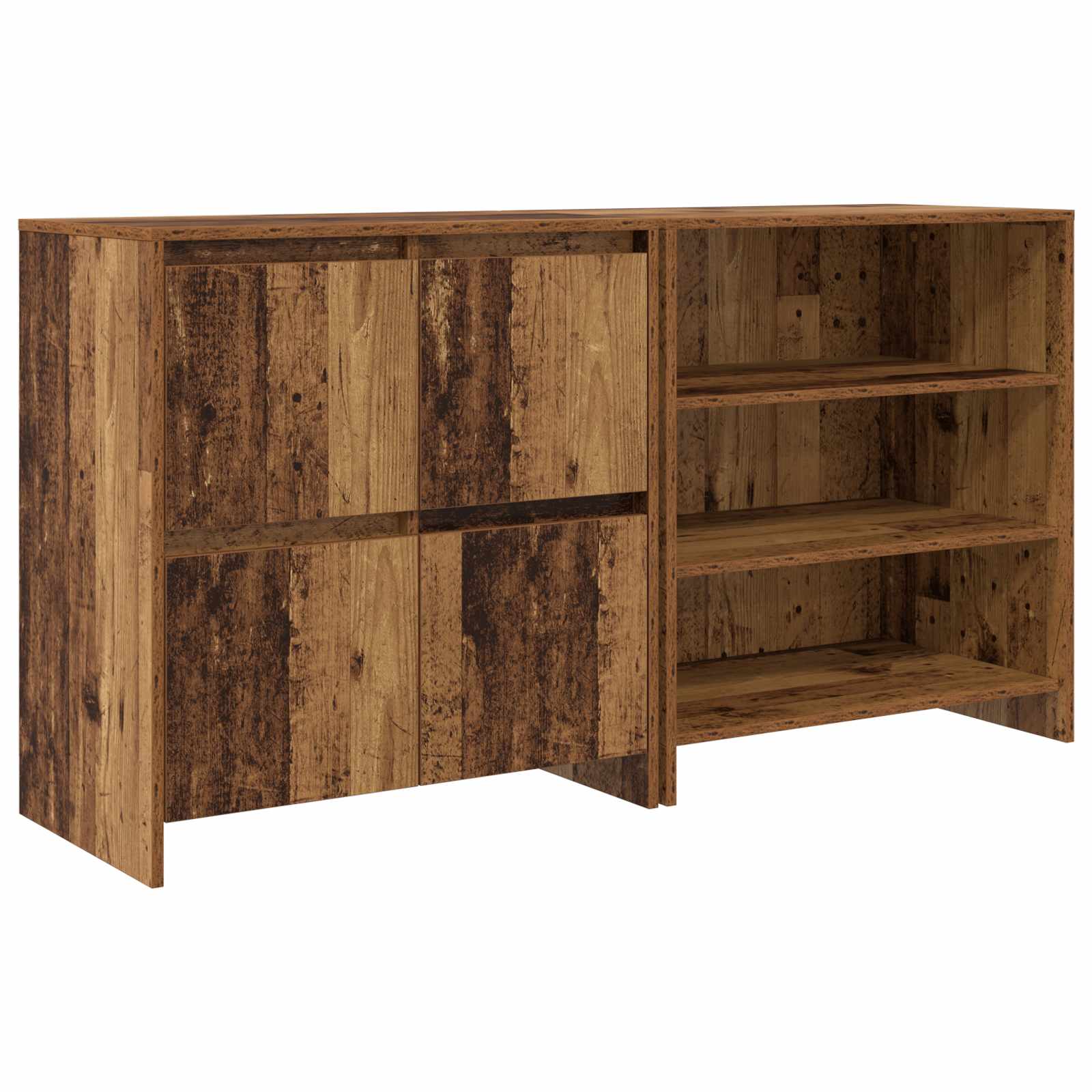 Buffet 2 pc Bois ancien 70 x 41 x 75 cm Bois d'ingénierie