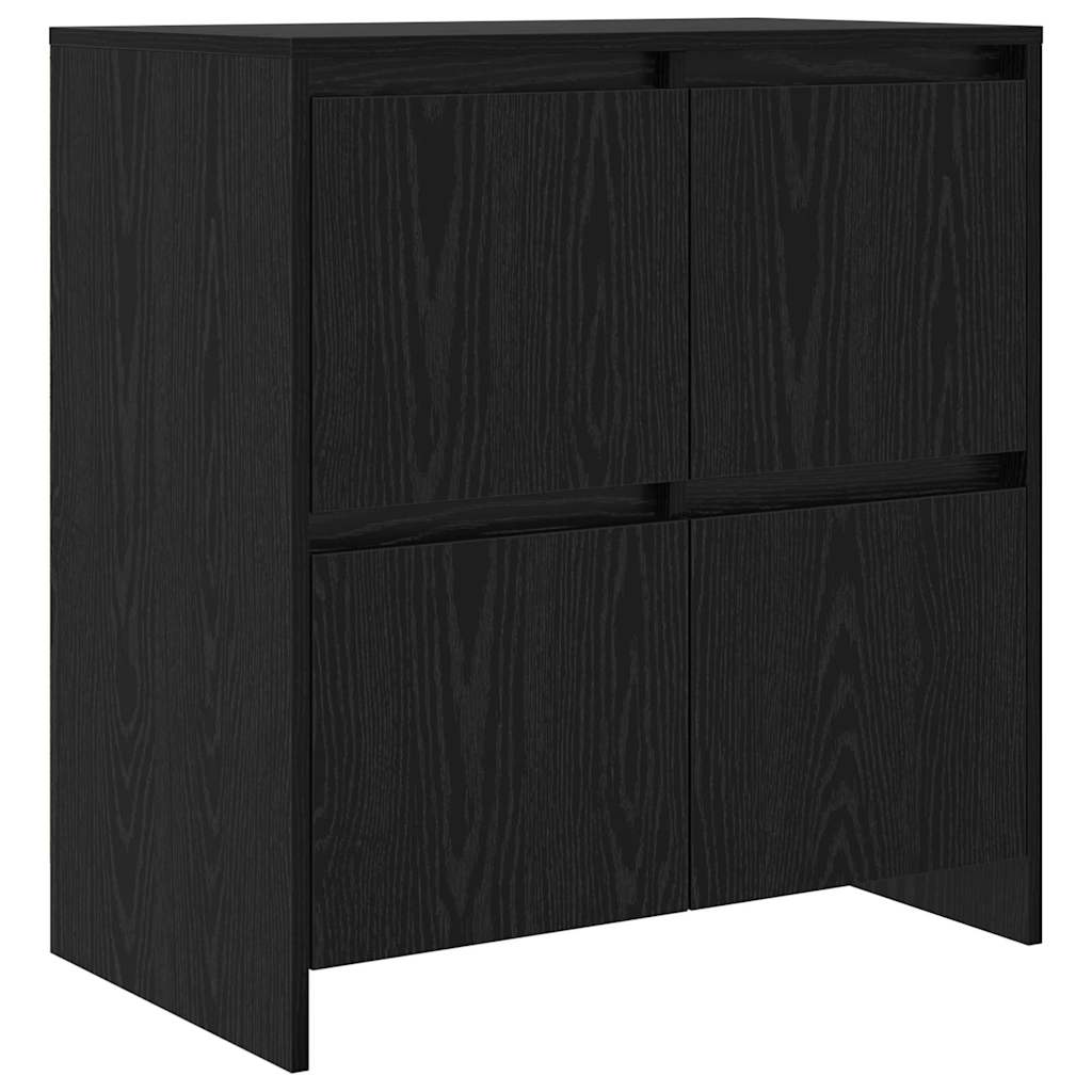 Buffets 2 pcs Chêne noir 70 x 41 x 75 cm Bois d'ingénierie - XIOS