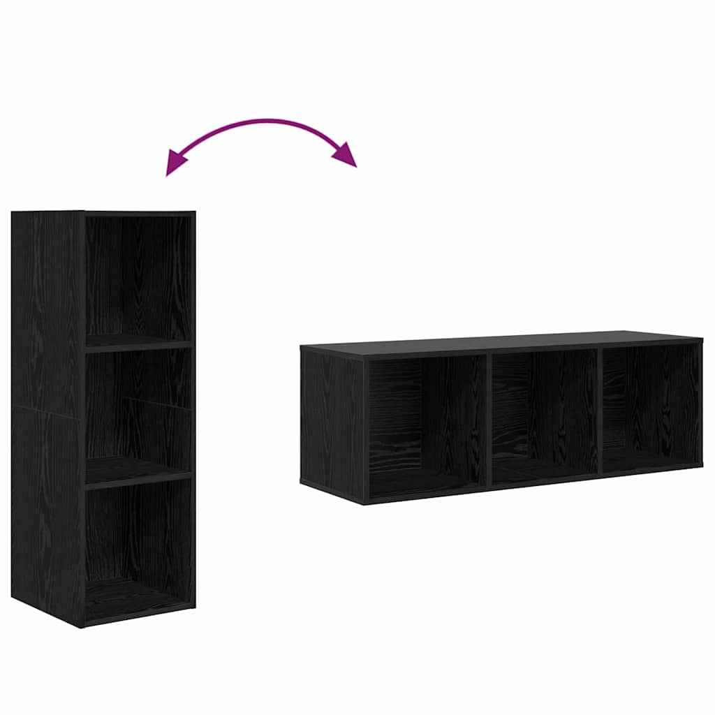Ensemble de meubles TV 3 pcs Chêne noir Bois d'ingénierie - XIOS