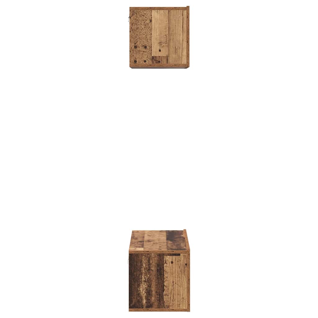Ensemble meuble TV 2 pcs Bois Ancien Bois d'ingénierie - XIOS