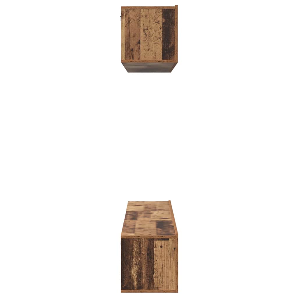 Ensemble meuble TV 5 pc Bois Ancien Bois d'ingénierie