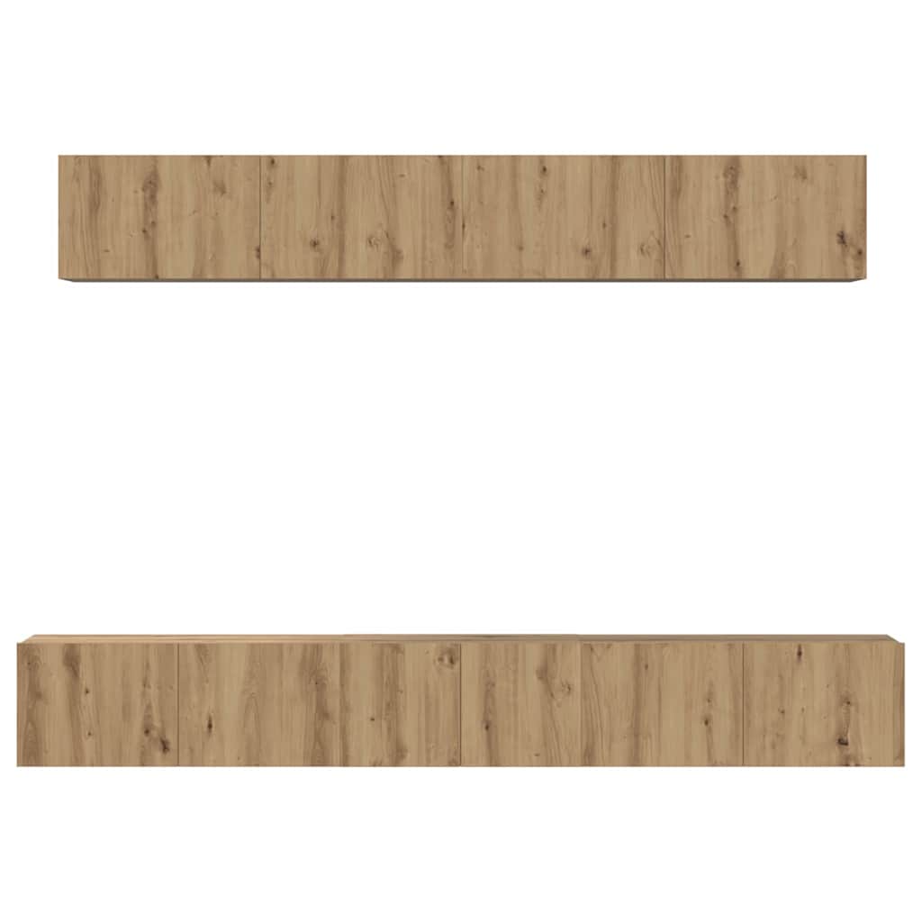 Ensemble meuble TV 5 pcs Chêne artisanal Bois d'ingénierie - XIOS