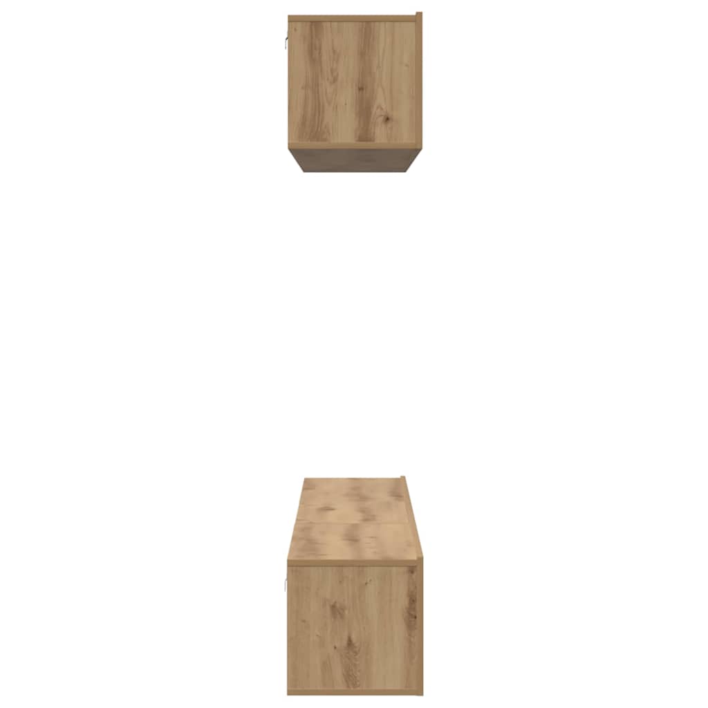 Ensemble meuble TV 5 pcs Chêne artisanal Bois d'ingénierie - XIOS