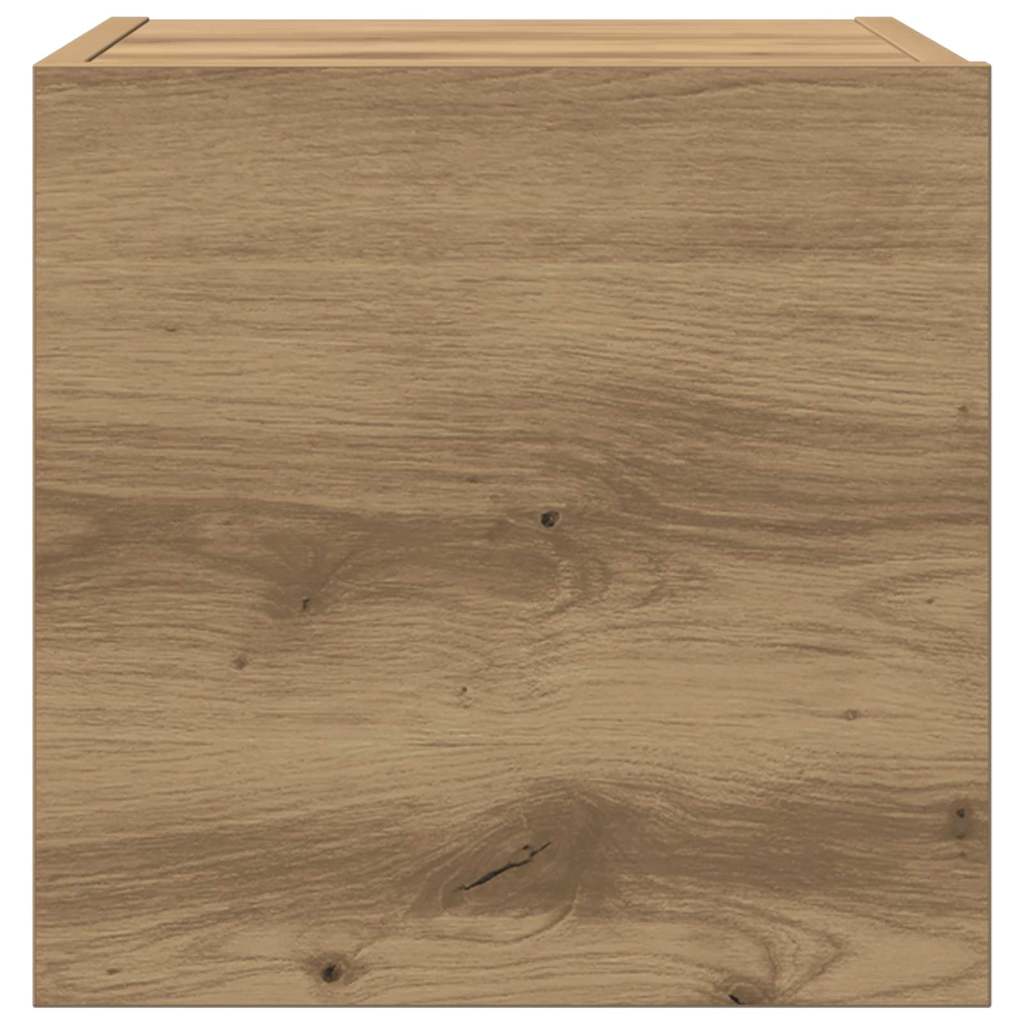 Unites TV Montage mural 4 pcs Chêne artisanal Bois d'ingénierie - XIOS