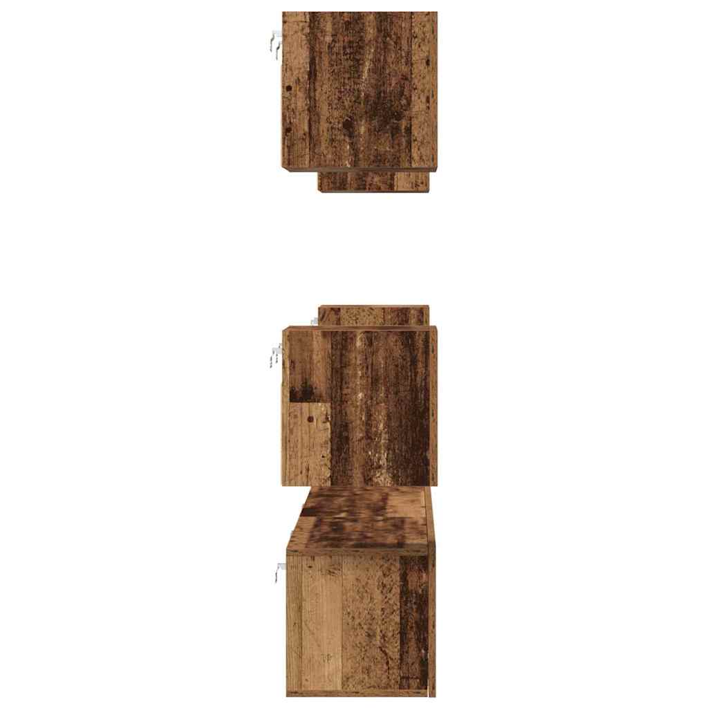 Ensemble meuble TV 7 pcs Bois Ancien Bois d'ingénierie - XIOS