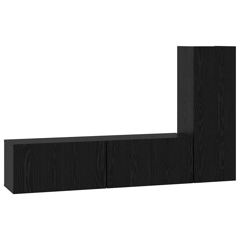 Ensemble meuble TV 3 pcs Chêne noir 60 x 30 x 30 cm - XIOS