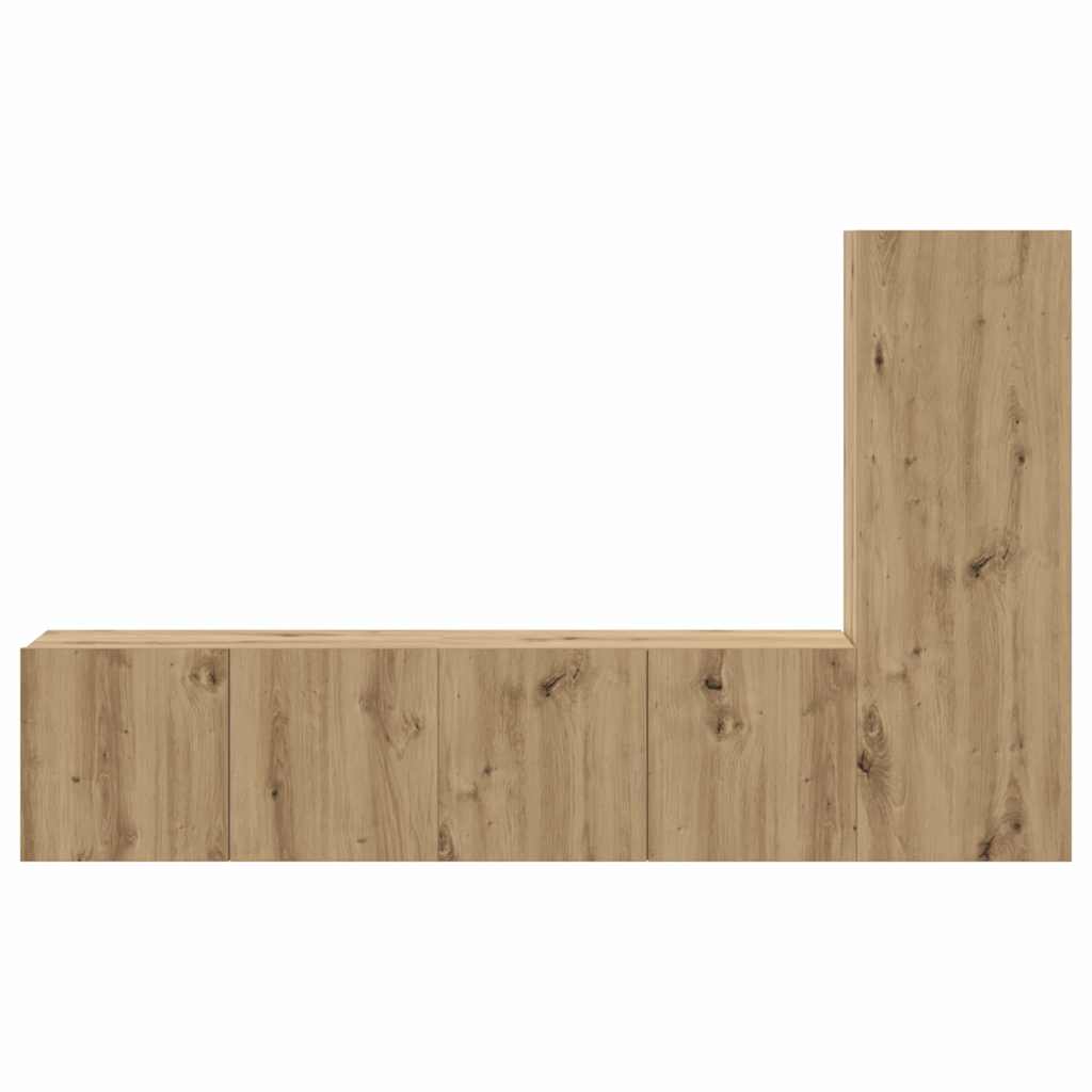 Ensemble meuble TV 3 pcs Chêne artisanal Bois d'ingénierie - XIOS