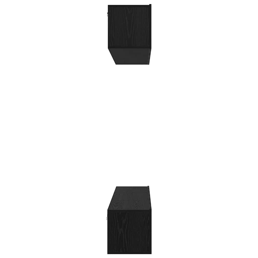 Ensemble meuble TV 5 pc Chêne noir Bois d'ingénierie