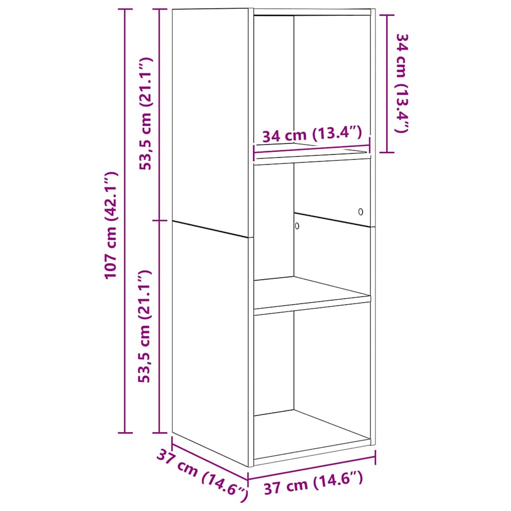 Ensemble meuble TV 4 pcs Bois Ancien Bois d'ingénierie - XIOS