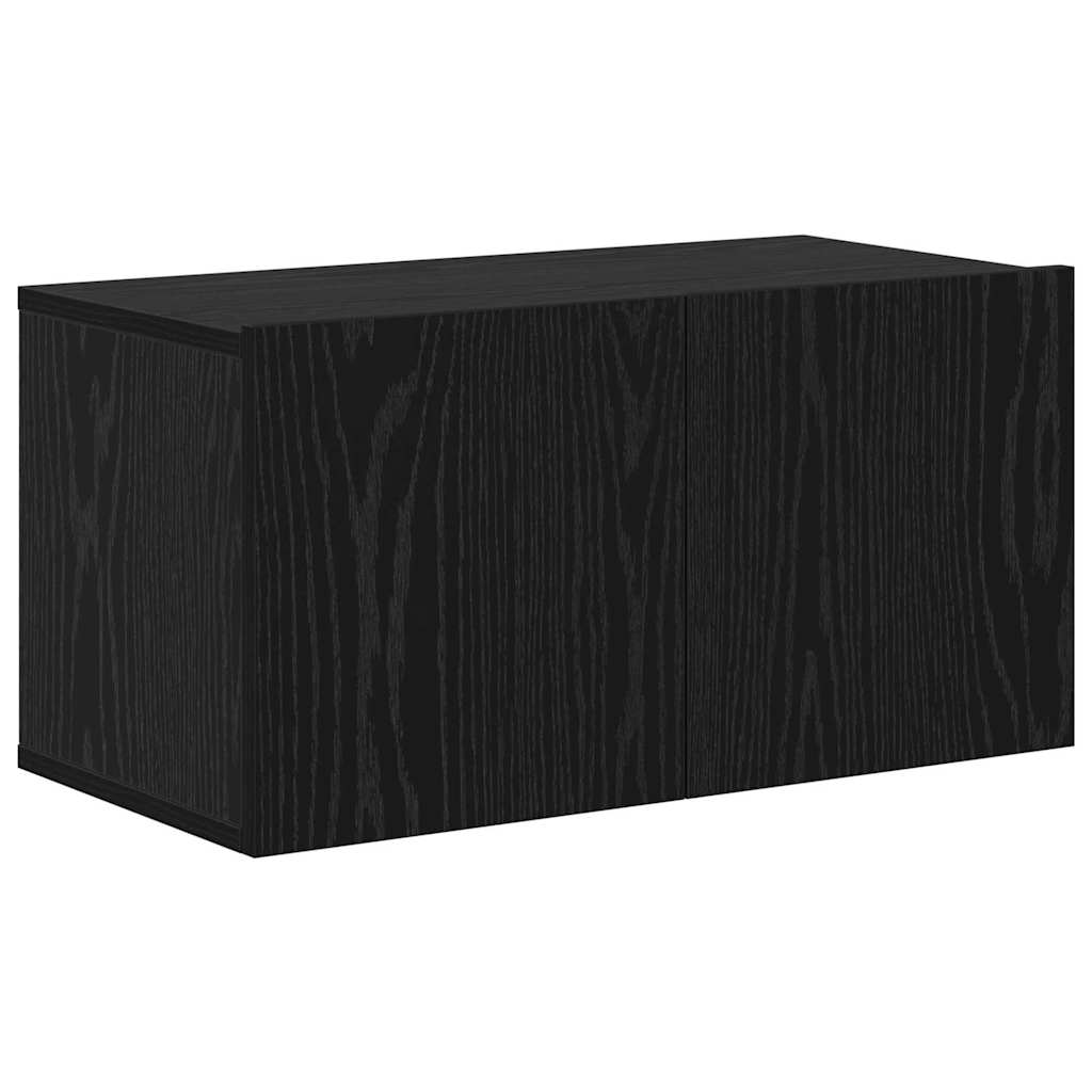 Ensemble meuble TV 6 pc Chêne noir Bois d'ingénierie
