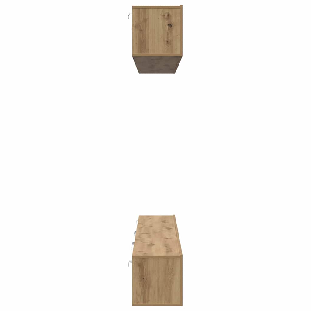 Ensemble meuble TV 6 pcs Chêne artisanal Bois d'ingénierie - XIOS