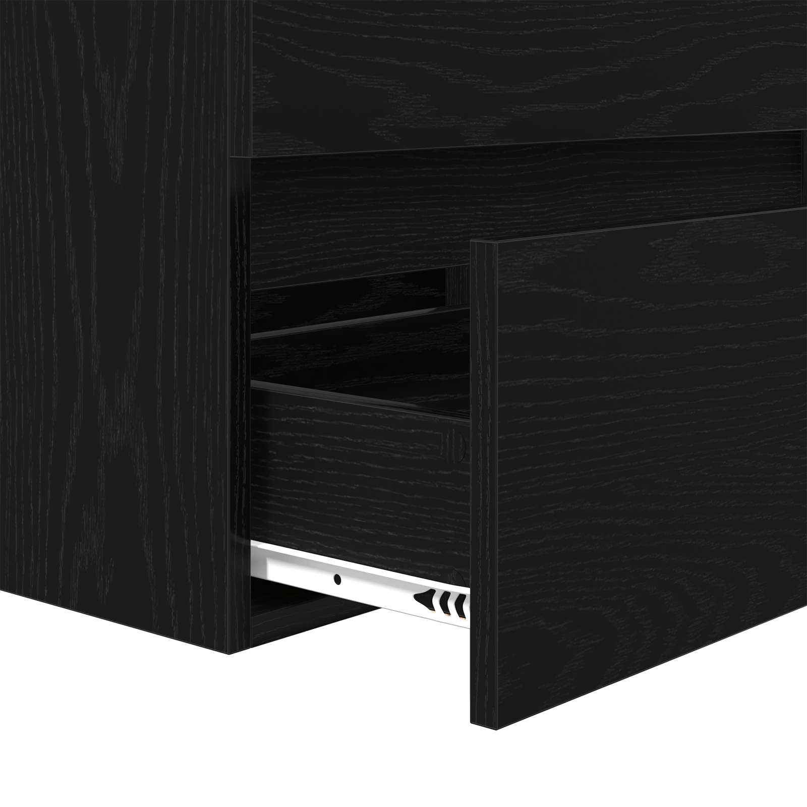 Ensemble de mobilier de salle de bain 3 pièces Chêne noir