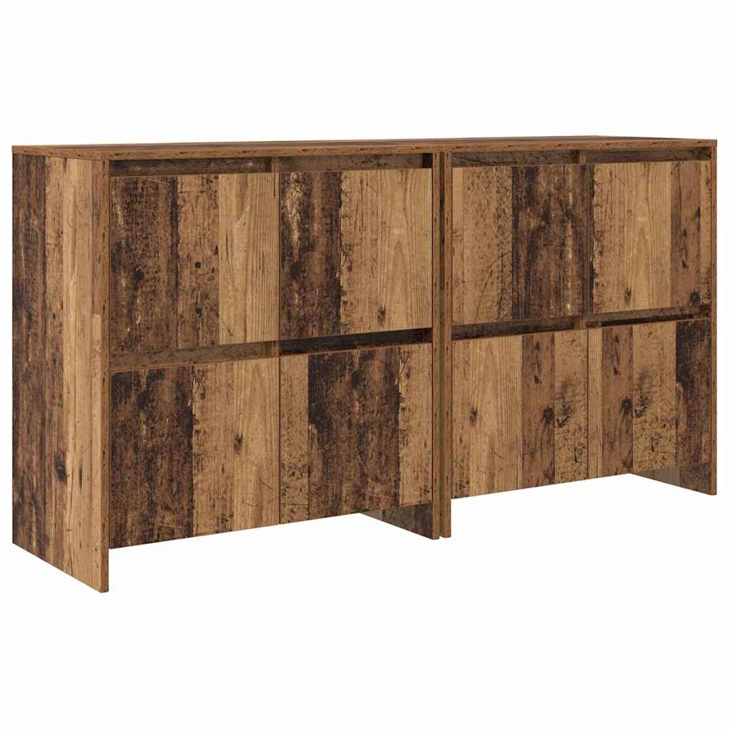 Buffets 2 pcs Bois ancien 70 x 41 x 75 cm Bois d'ingénierie - XIOS