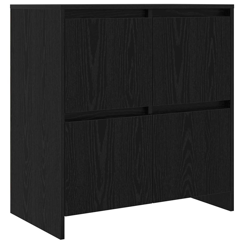 Buffets 2 pcs Chêne noir 70 x 41 x 75 cm Bois d'ingénierie - XIOS