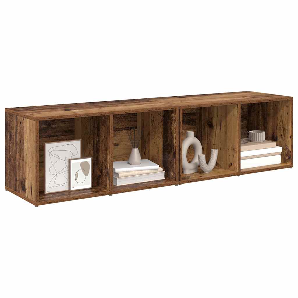 Ensemble meuble TV 2 pcs Bois Ancien 37 x 35 x 72 cm - XIOS