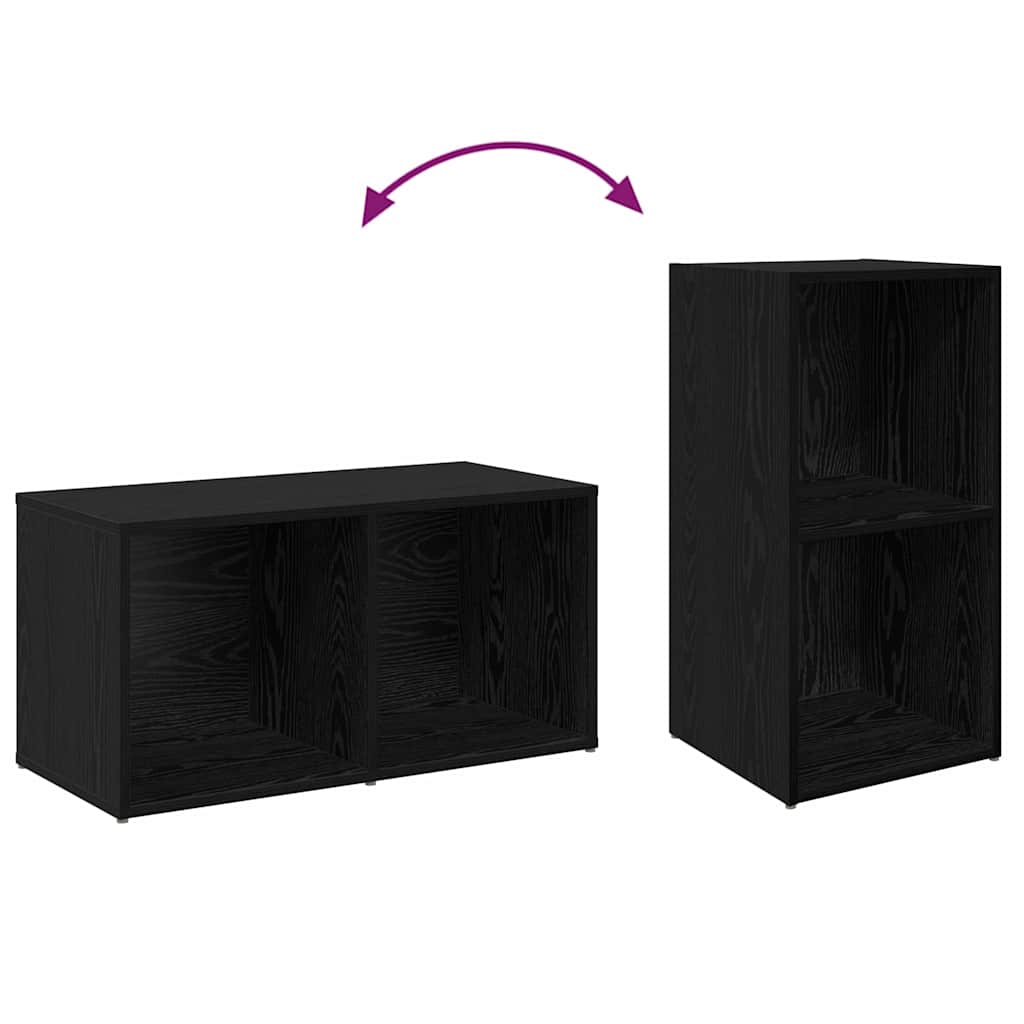 Ensemble meuble TV 2 pcs Chêne noir 37 x 35 x 72 cm - XIOS